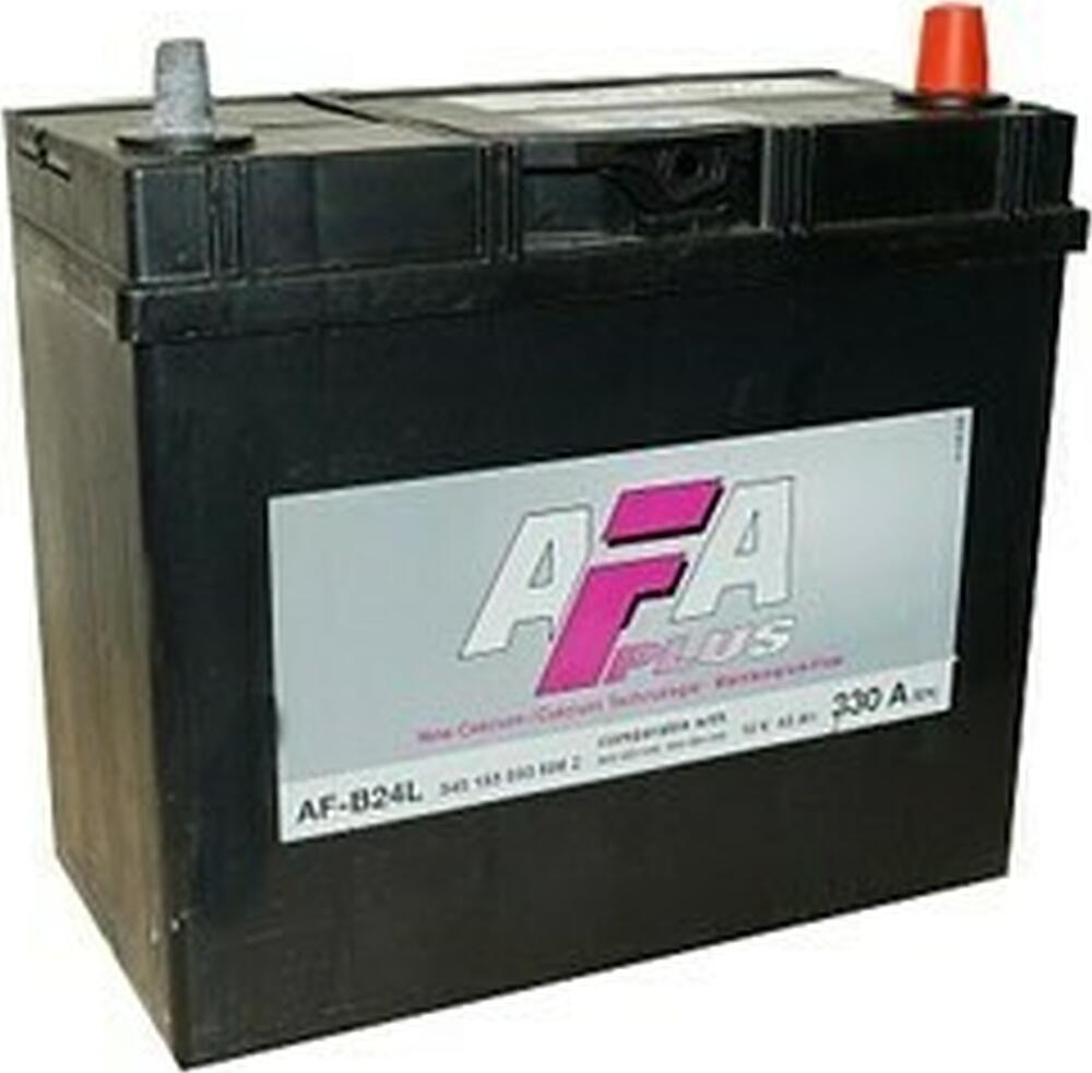 AFA Plus AF 45JL 45 А/ч, 330 А (EN), прямая полярность (238x129x227)