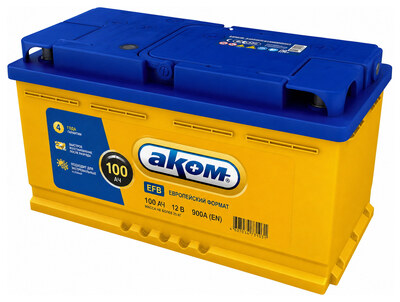AKOM EFB 100 А/ч обратная (353x175x190)