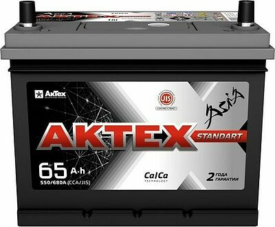 АкТех Standart 6СТ-55 55 А/ч, 500 А, прямая полярность (242x175x190)