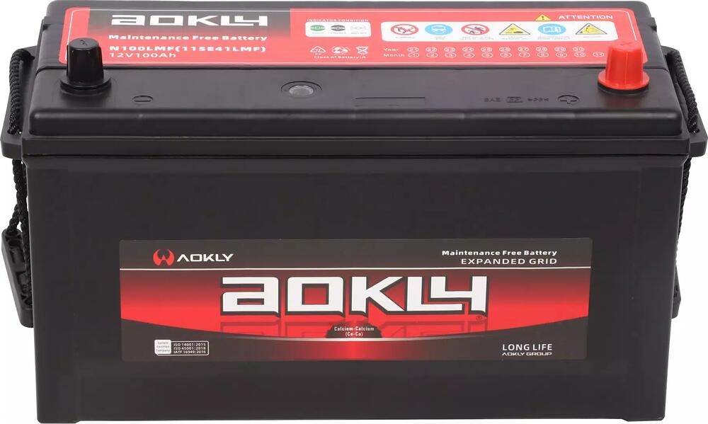 AOKLY ASIA 115E41L, 120 А·ч 900 А, обратная полярность, корпус E41, 402×172×223 мм