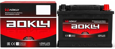 AOKLY DIN 56219, 62 А·ч 600 А (EN), обратная полярность, корпус L2, 243×174×188 мм