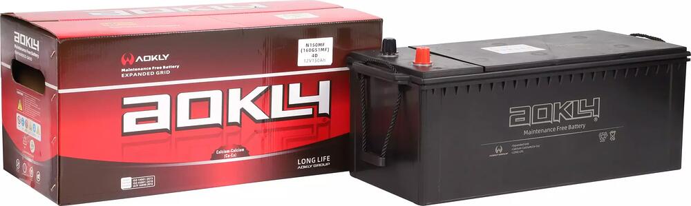 AOKLY DIN N180, 180 А·ч 1150 А (EN), обратная полярность, корпус B, 517×221×221 мм
