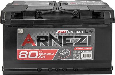 Arnezi AGM Start-Stop E4080800 80 А/ч 800 А (EN), обратная полярность, 315×175×190 мм, L4
