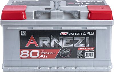 Arnezi DIN SMF E1070800 80 А/ч 760 А (EN), обратная полярность, 315×175×175 мм, L4B