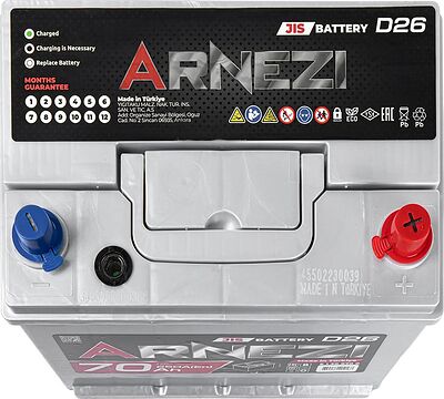Arnezi JIS SMF E1300700 70 А/ч 650 А (EN), обратная полярность, 260×170×225 мм, D26