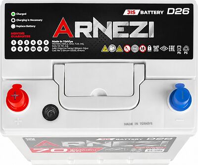 Arnezi JIS SMF E1300701 70 А/ч 650 А (EN), прямая полярность, 260×170×225 мм, D26