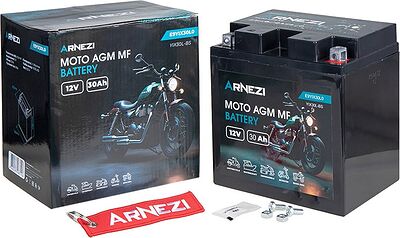 Arnezi Moto AGM E9YIX30L0 30 А/ч 360 А (EN), обратная полярность, 165×127×176 мм, YIX30L-BS