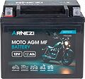 Arnezi Moto AGM E9YTX121 12 А/ч 150 А (EN), прямая полярность, 150×86×130 мм, YTX12-BS