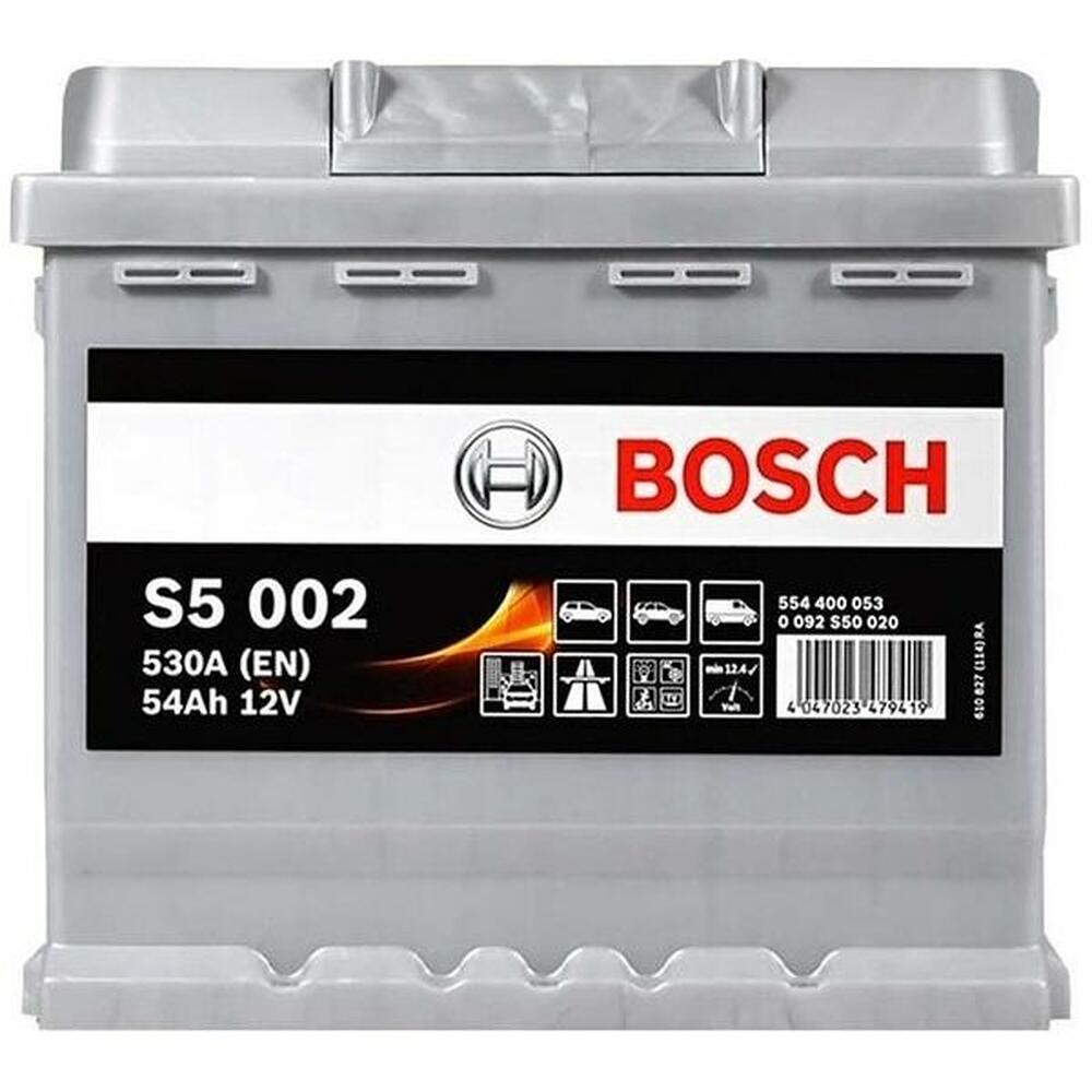 Bosch S5 0 092 S50 020 54 А/ч 530 А (EN), обратная полярность, 207×175×190 мм