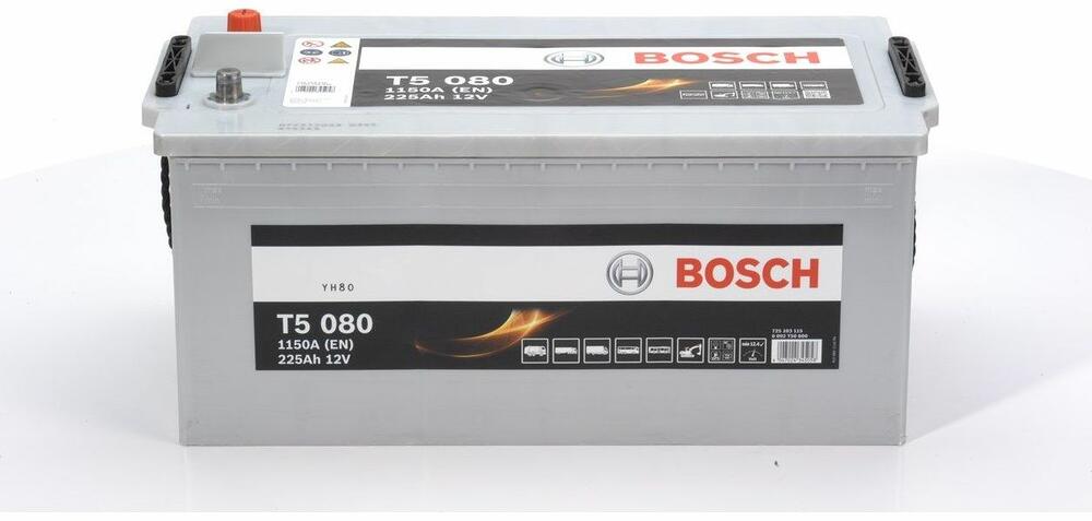 Bosch T5 0 092 T50 800 225 А/ч 1150 А (EN), прямая полярность, 518×276×242 мм