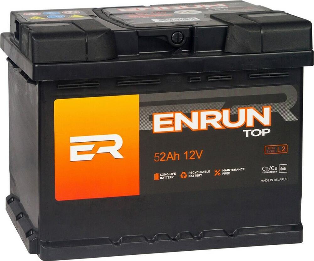 ENRUN Top ET520 52 А/ч 480 А (EN), обратная полярность, 207×175×175 мм, L2