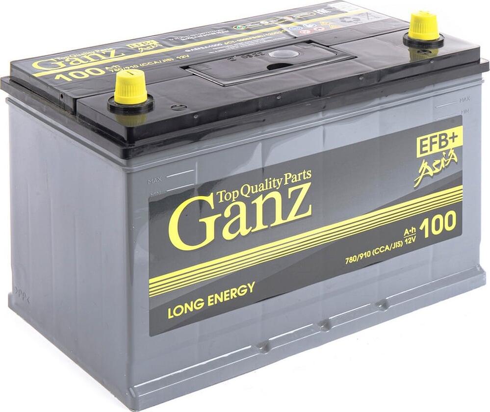 GANZ Asia EFB GAEFBA1000 100 А·ч 780 А (EN), обратная полярность, 306x175x225 мм