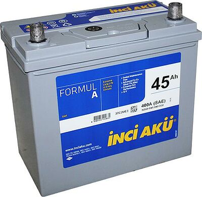 Inci Yuasa Inci FormulA 45 А/ч обратная конус азия (238x129x227)