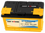 JUST POWER Standard JPSL51001 100 А·ч 920 А (EN), прямая полярность, 353x175x190 мм