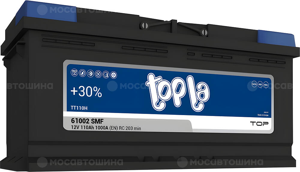 Topla Top TT110H (1031500) 110 А·ч 1000 А (EN), обратная полярность, 394×175×190 мм