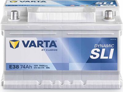 Varta Dynamic SLI E38 74 А/ч 750 А (EN), обратная полярность, 278×175×175 мм, ETN 574402075