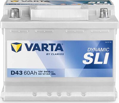 Varta Dynamic SLI D43 60 А/ч 540 А (EN), прямая полярность, 242×175×190 мм, ETN 560127054