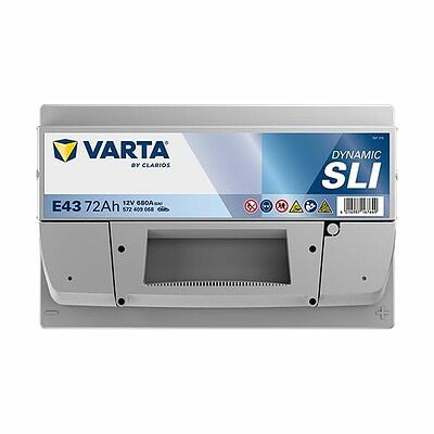 Varta Dynamic SLI E43 72 А/ч 680 А (EN), обратная полярность, 278×175×175 мм, ETN 572409068