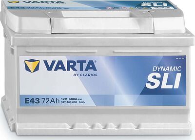 Varta Dynamic SLI E43 72 А/ч 680 А (EN), обратная полярность, 278×175×175 мм, ETN 572409068