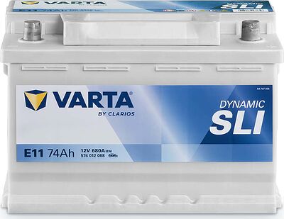 Varta Dynamic SLI E11 74 А/ч 680 А (EN), обратная полярность, 278×175×190 мм, ETN 574012068