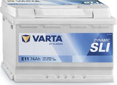 Varta Dynamic SLI E11 74 А/ч 680 А (EN), обратная полярность, 278×175×190 мм, ETN 574012068