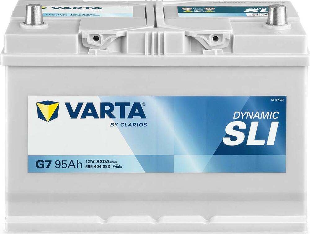 Varta Dynamic SLI G7 95 А/ч 830 А (EN), обратная полярность, 306×173×225 мм, ETN 595404083