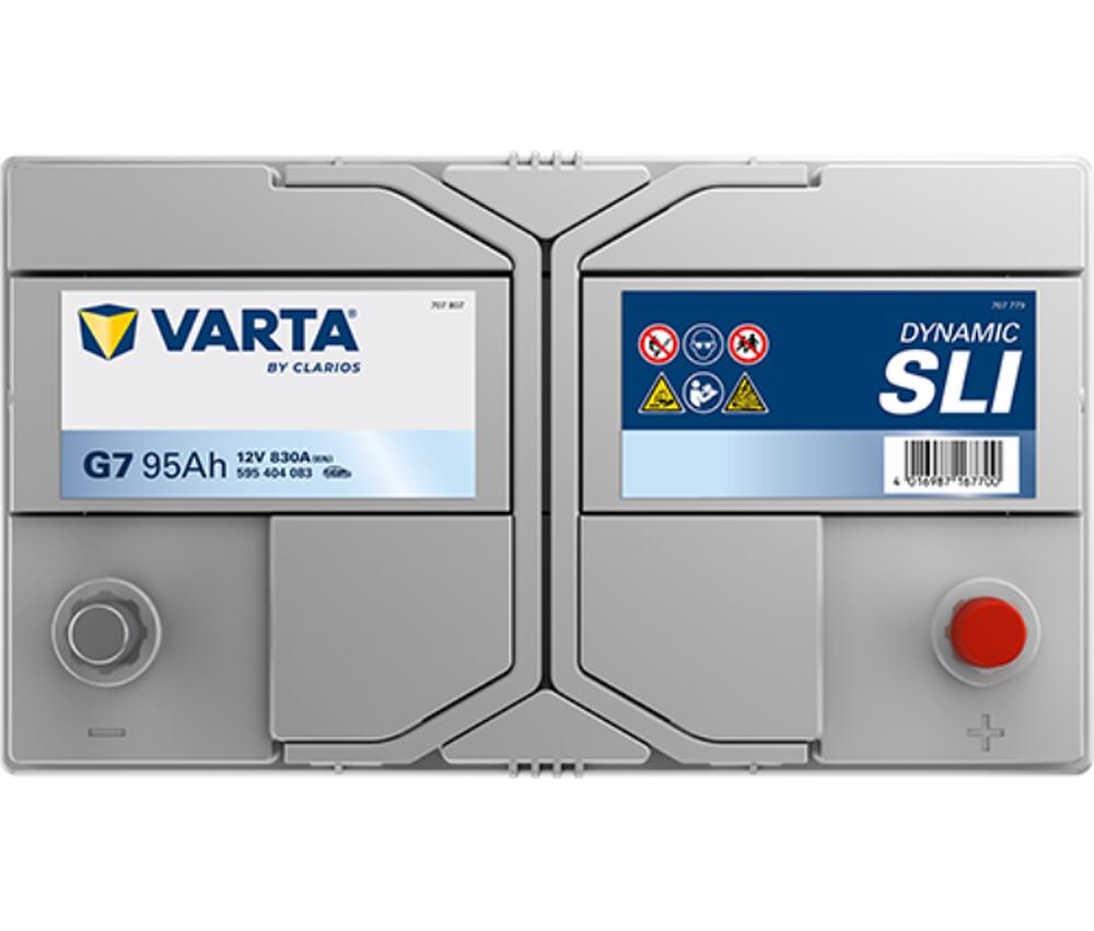 Varta Dynamic SLI G7 95 А/ч 830 А (EN), обратная полярность, 306×173×225 мм, ETN 595404083