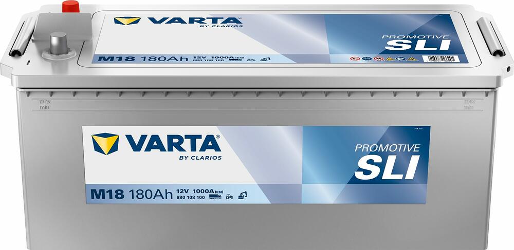 Varta PROmotive Silver 180 А/ч, 1000 А (EN), прямая полярность (513x223x223), код 680108100