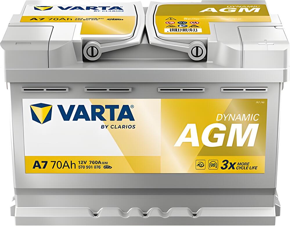 Varta Silver Dynamic AGM 70 А/ч обратная (278x175x190)