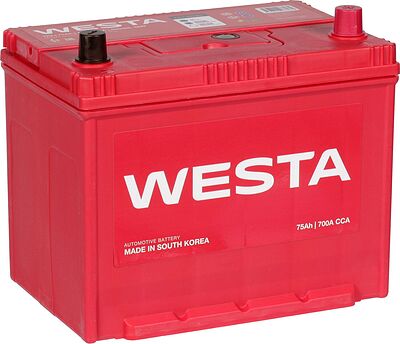 Westa Asia 85D26L SMF 75 А·ч 700 А, обратная полярность, корпус D26, 259×175×220 мм