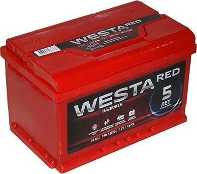 Westa Red 6СТ-100 100 А/ч, 910 А, прямая полярность (352x175x190)