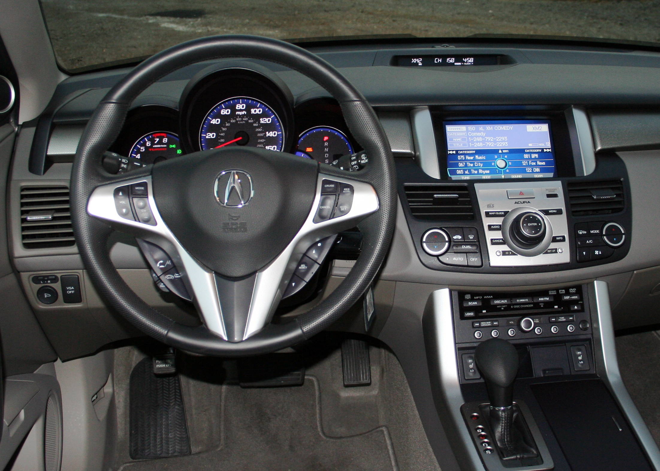 Подбор шин на Acura RDX 2007