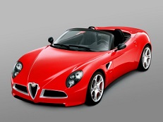 Подбор шин на Alfa Romeo 8C Competizione 2010