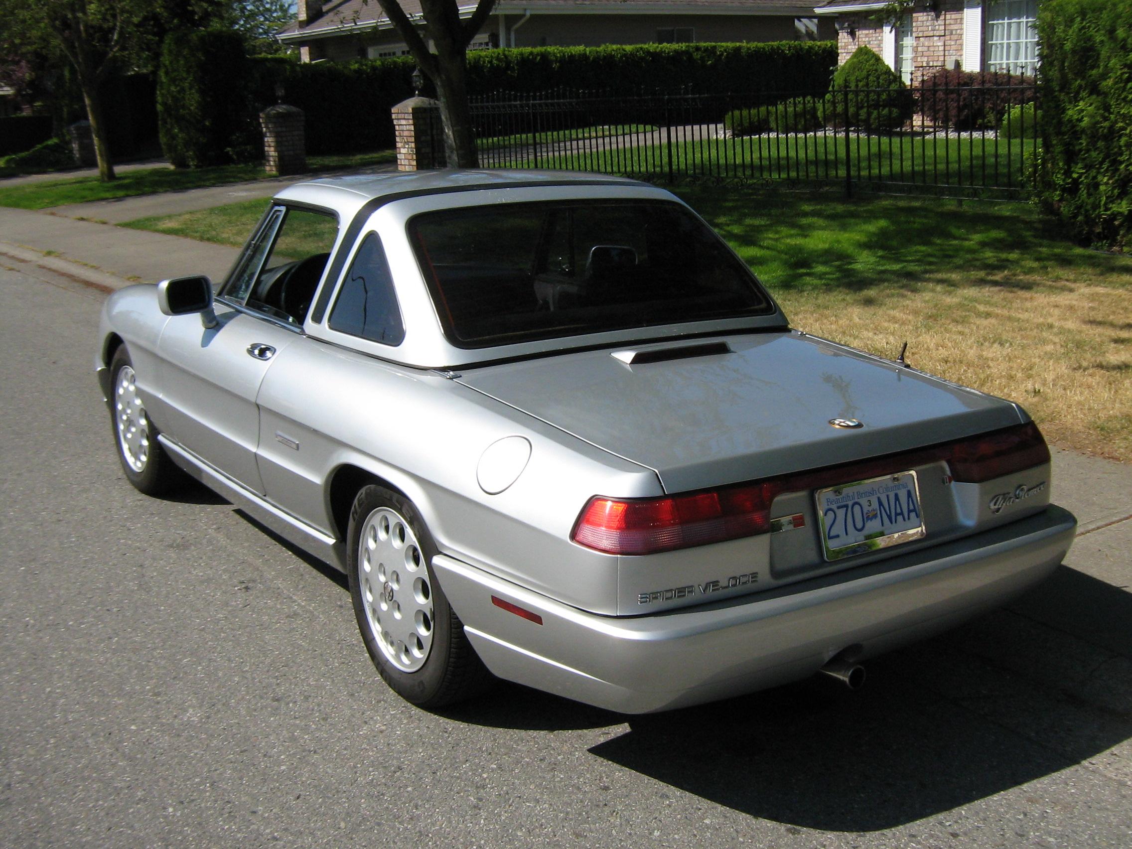 Размер колёс на Alfa Romeo Spider 1993 Подбор шин на Alfa Romeo Spider 1993