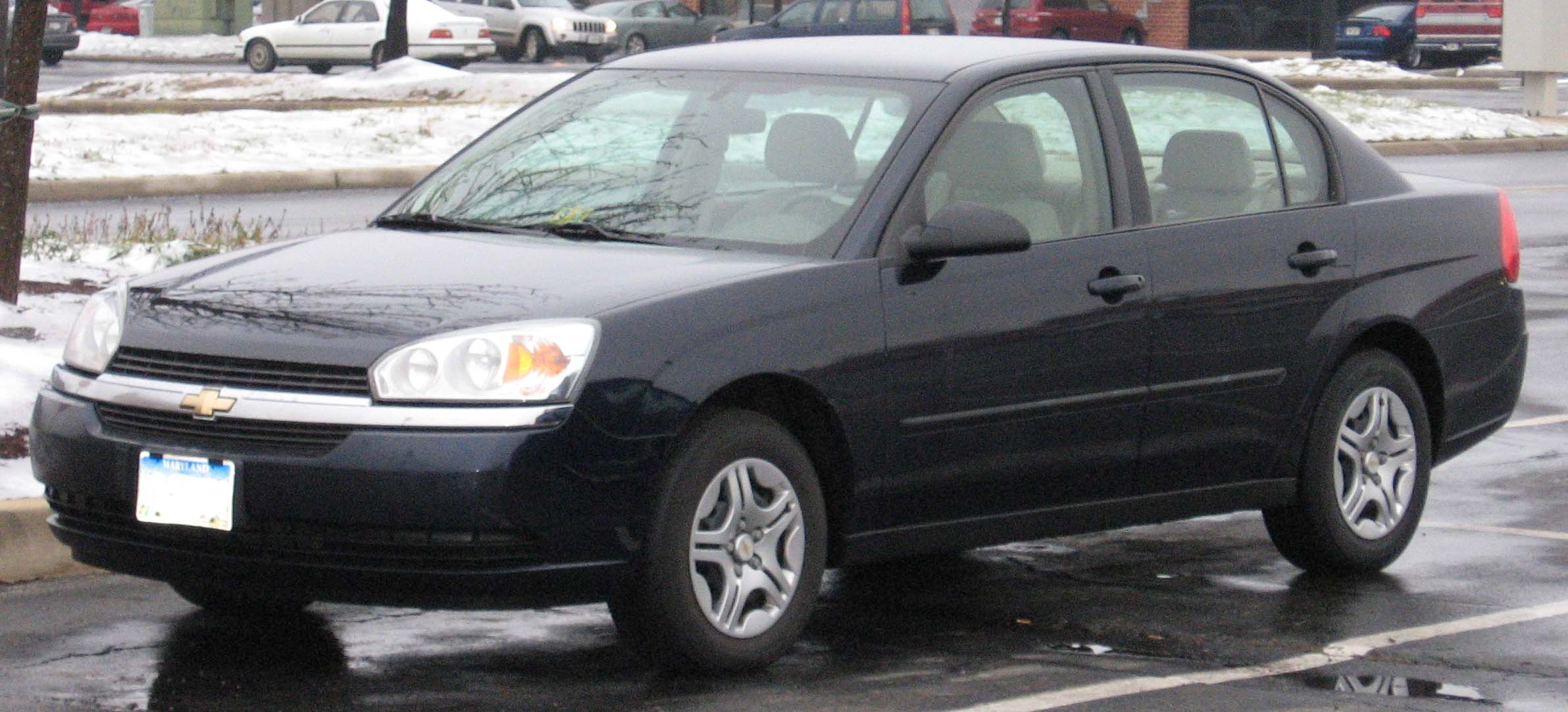 Размер колёс на Chevrolet Malibu 2005 Подбор шин на Chevrolet Malibu 2005