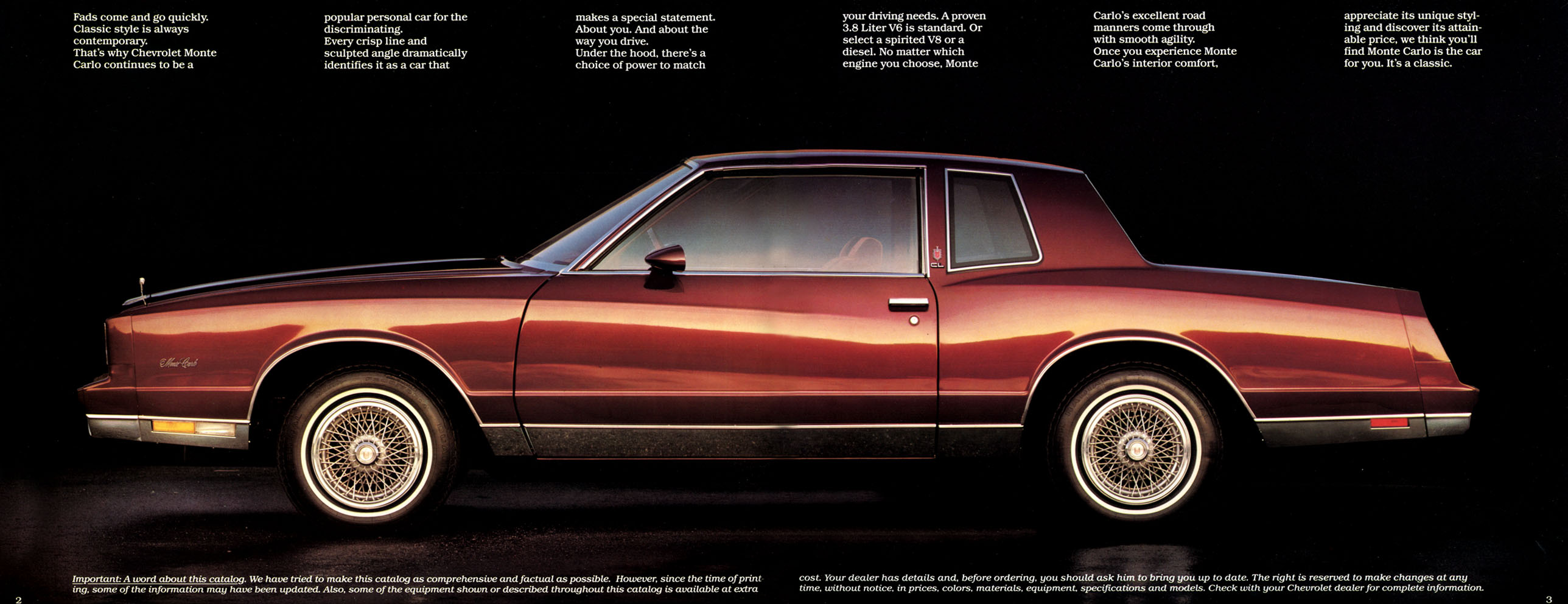 Подбор шин на Chevrolet Monte Carlo 1983