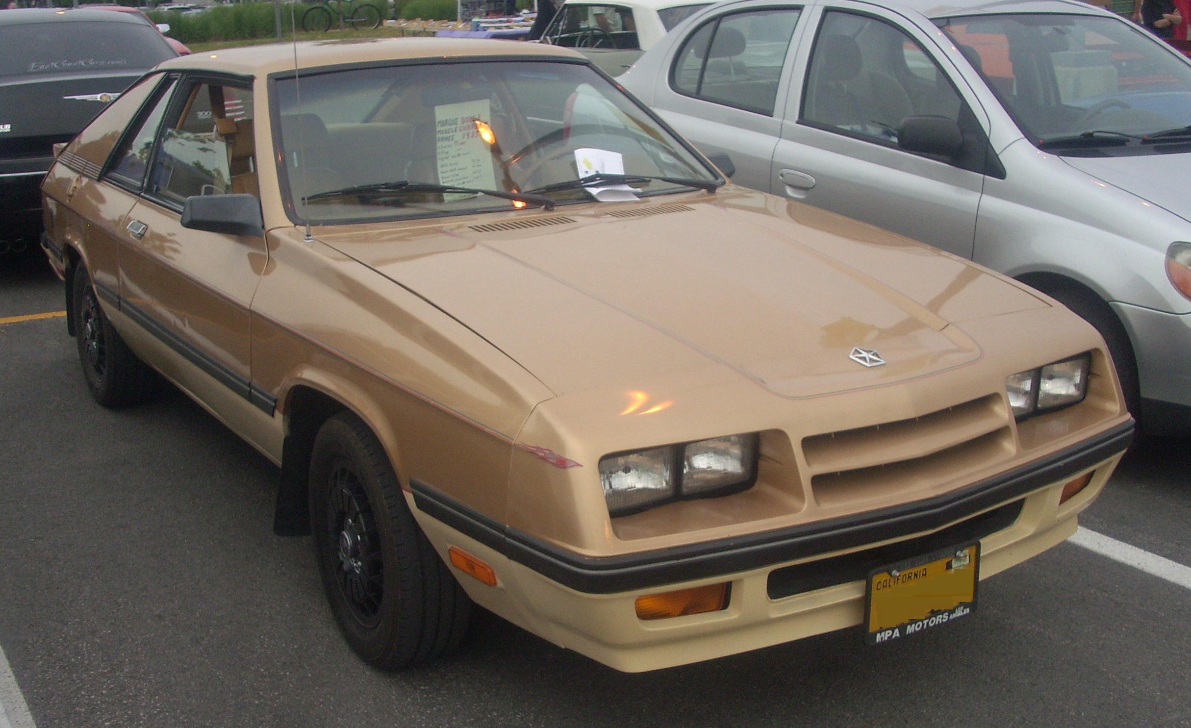 Размер колёс на Dodge Charger 1985 Подбор шин на Dodge Charger 1985