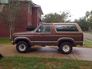 Размер колёс на Ford Bronco I 1984 Подбор шин на Ford Bronco I 1984