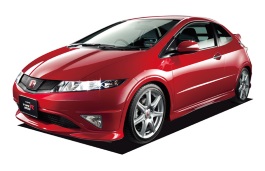 Размер колёс на Honda Civic Type R 2009 Подбор шин на Honda Civic Type R 2009