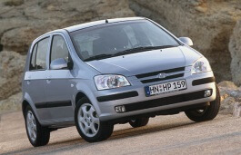 Размер колёс на Hyundai Getz 2003 Подбор шин на Hyundai Getz 2003