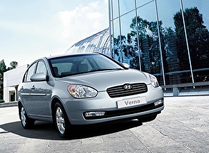 Размер колёс на Hyundai Verna 2009 Подбор шин на Hyundai Verna 2009