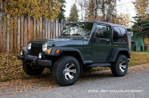 Размер колёс на Jeep Wrangler 2000 Подбор шин на Jeep Wrangler 2000