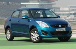 Подбор шин на Maruti DZire 2014