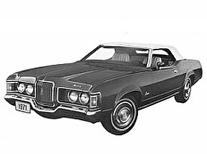 Размер колёс на Mercury Cougar 1972 Подбор шин на Mercury Cougar 1972