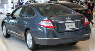 Размер колёс на Nissan Teana 2012 Подбор шин на Nissan Teana 2012