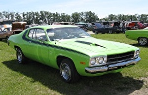 Размер колёс на Plymouth Road Runner 1974 Подбор шин на Plymouth Road Runner 1974