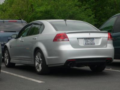 Размер колёс на Pontiac G8 2008 Подбор шин на Pontiac G8 2008