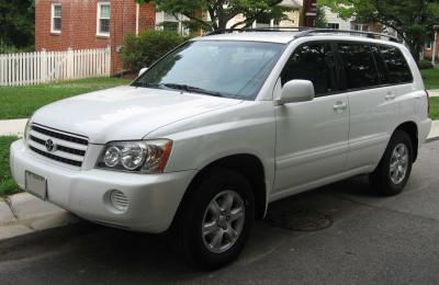 Подбор шин на Toyota Highlander 2001