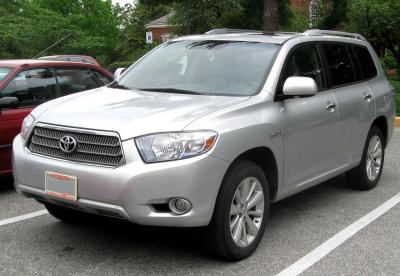 Подбор шин на Toyota Highlander 2009