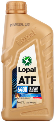 Lopal ATF 6400 GM DEXRON III H; JASO M315-2013 1A; JWS 3309; MB 236.7/236.9 1л